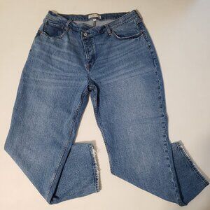 Abercrombie & Fitch Curve Love The Dad High Rise Medium Wash Jeans 33/16s